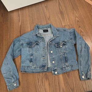 Cropped jean jacket